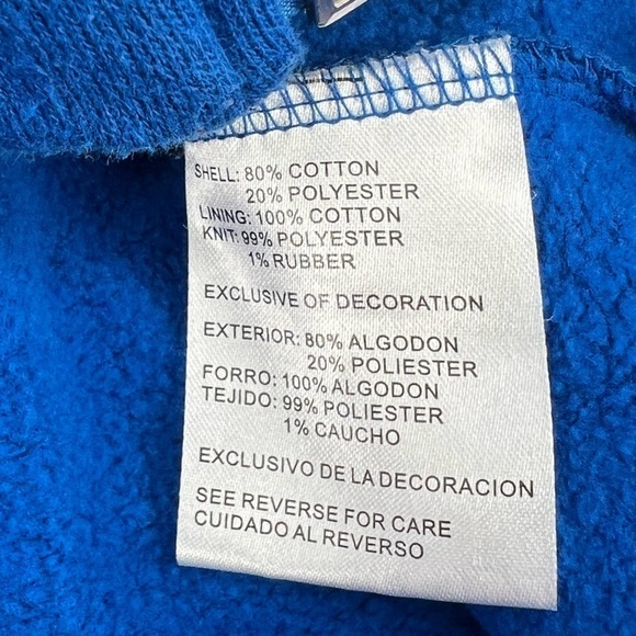 NFL NY Giants Blue Red Zip Up Fleece Jacket Size XL Men's - Picture 8 of 8